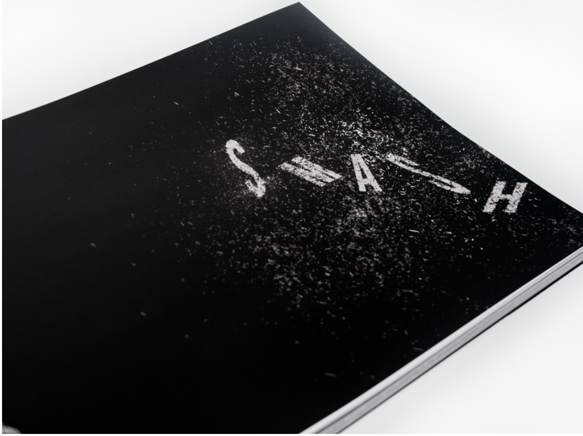 Typographic script book — editorial design spreads